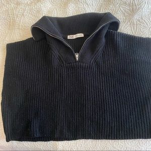 Zara cropped turtle neck sweater